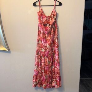 Express Vibrant Floral Maxi Dress